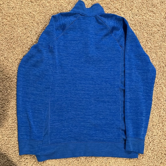 Men’s blue under armor, quarter zip shirt - Picture 2 of 2